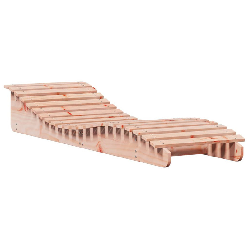 Sun Lounger 80.7"X23.6"X12.4" Solid Wood Douglas, Pink