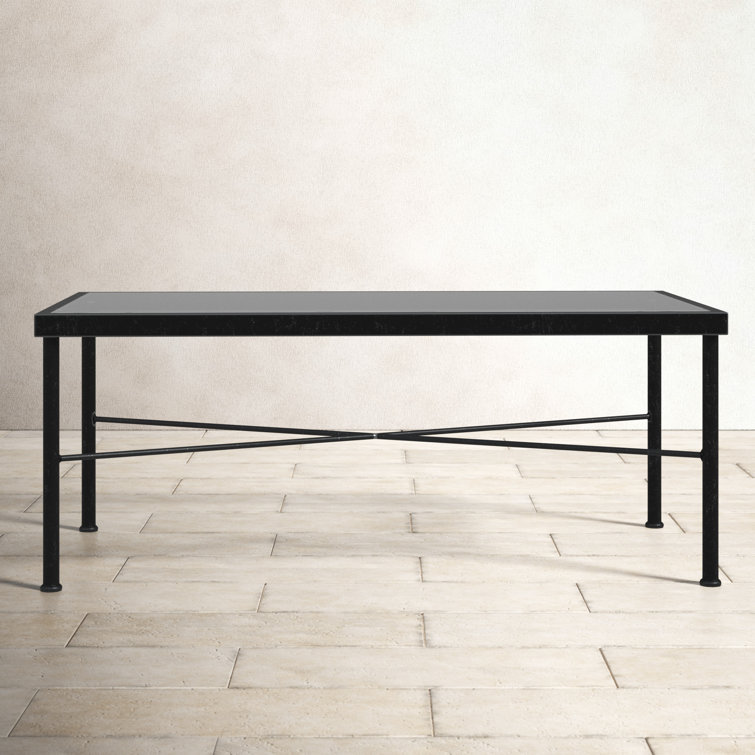 Lucier 44'' Glass Outdoor Coffee Table