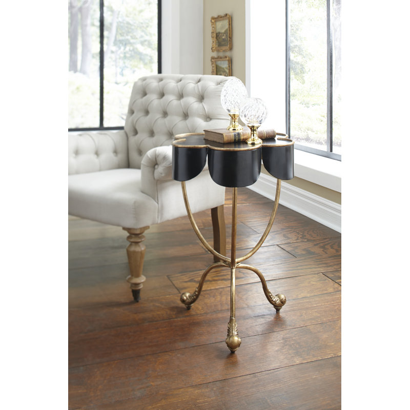 Seville End Table, Gold