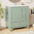 Bathroom Vanity with Sink,One Door with Shelf and Three Drawers-1011725781