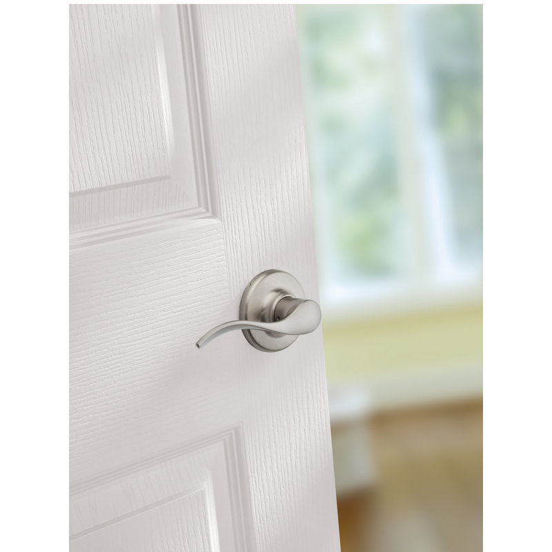 Levier de porte de passage Belmont, Nickel satiné