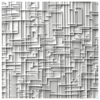 White Geometric Lines Canvas Gallery Wrap in Many Sizes