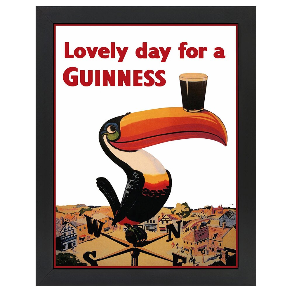 Leinwandbild Vintage Werbeplakat Lovely Day For A Guinness