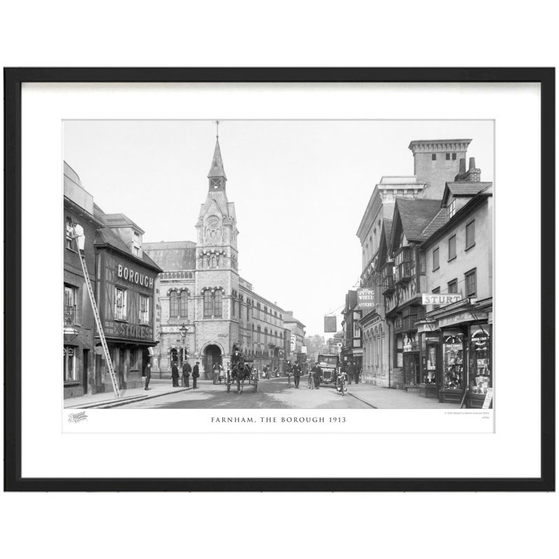 Farnham, The Borough 1913 by Francis Frith - Single Picture Frame Print, 40cm H x 50cm W x 2.3cm D