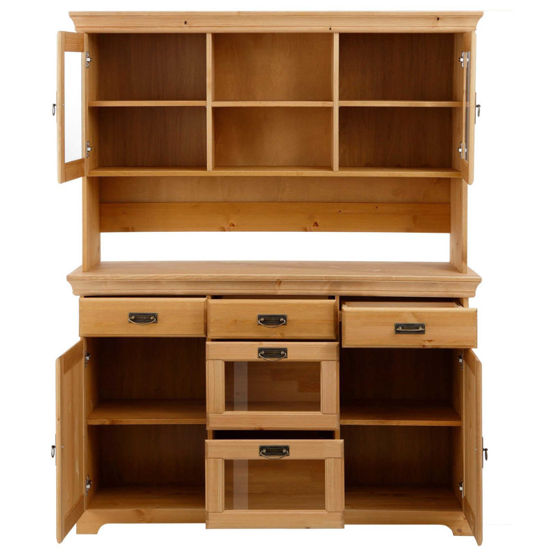 Harrietstown 145cm Solid Wood Sideboard, Brown Oil