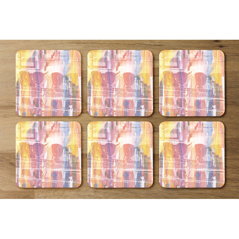 Square 6 Piece Coaster Set