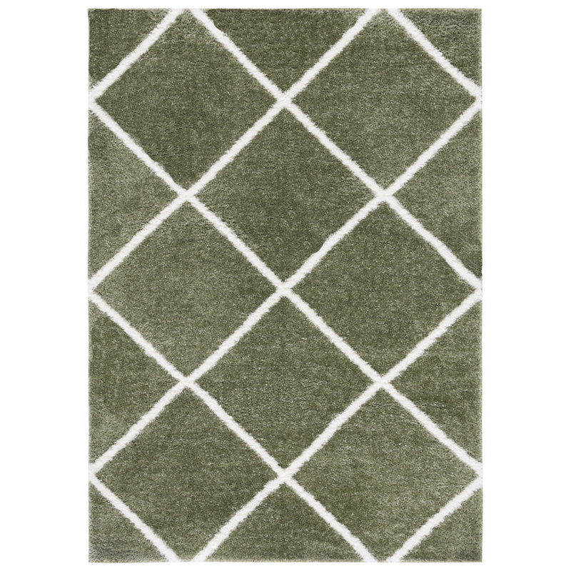 Tahoe Shag Performance Geometric Rug, Rectangle 5' x 7'