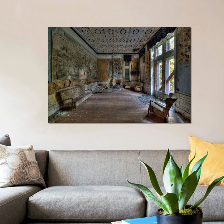 «Hotel Rouge III», reproduction de photo sur toile, H 8 po x l 12 po x P 0,75 po, Toile tendue, Pas de tapis