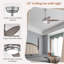 Ventilateur de plafond standard à 5 pales avec télécommande Caiyah-2096964537