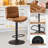 Double-Layer Upholstered Swivel Adjustable Height Bar Stool Counter Stool (Set of 2)-2069916368-2069916371