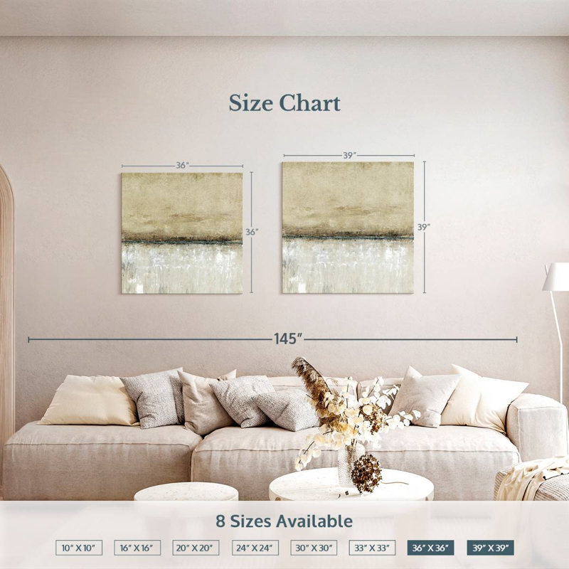 Avery Blue Line I, 36" H x 36" W