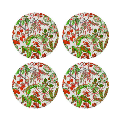 Plumeria Natural Pebble 16" Vinyl Placemat