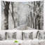 Tapisserie «Forest Winter Lane» en campagne-28491719