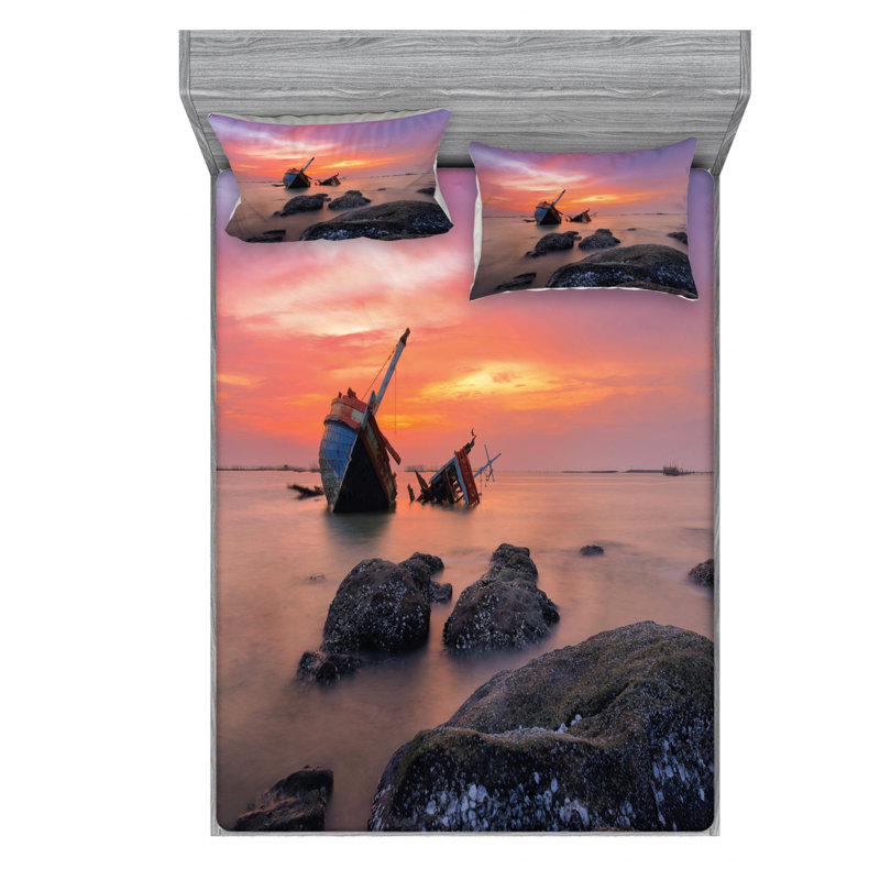 Microfiber Sheet Set, Full Sheet Set with Fitted Sheet