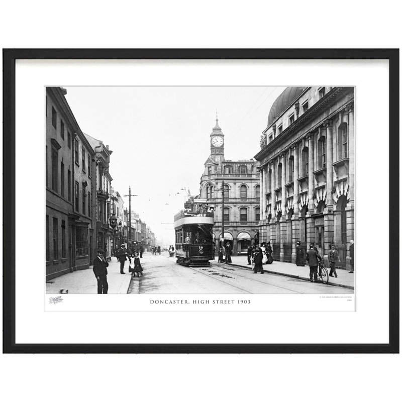 Doncaster, High Street 1903 - Single Picture Frame Print, 45cm H x 60cm W x 2.3cm D