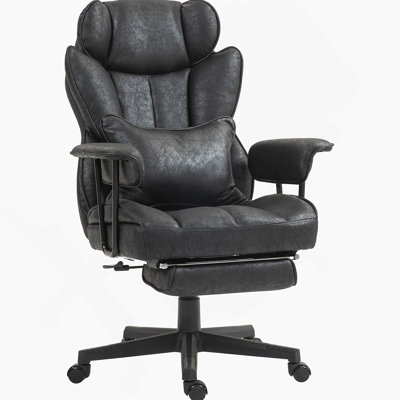 Executive Office Chair, 400LBS Big And Tall Office Chair With Foot Rest