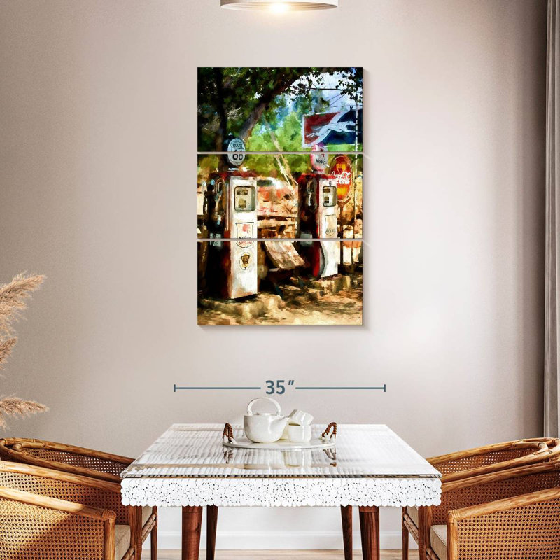 Mehar Gas Station Wild West, 45" H x 28" W