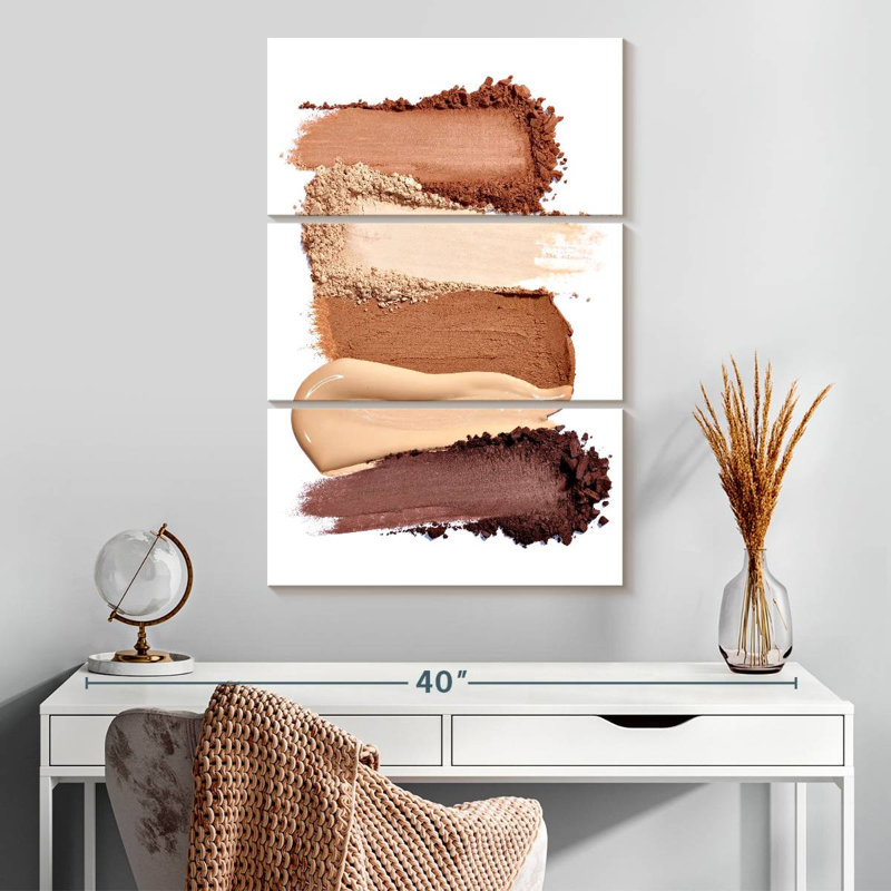 Maquillage crème et poudre, H 32 po x l 20 po