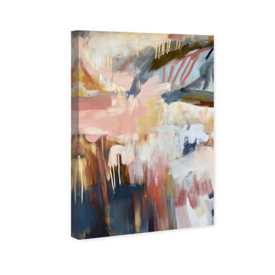 Colorful Murmurs II Canvas Abstract Print by Oliver Gal, Black Frame, 10 x 15