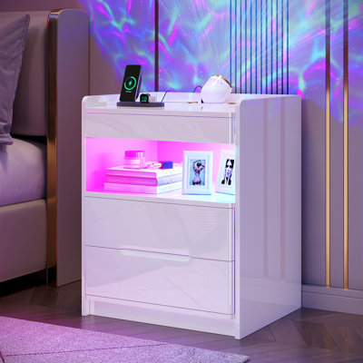 51 cm W Bedside Table