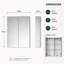 Bridge Metal Wall Mirror Cabinet