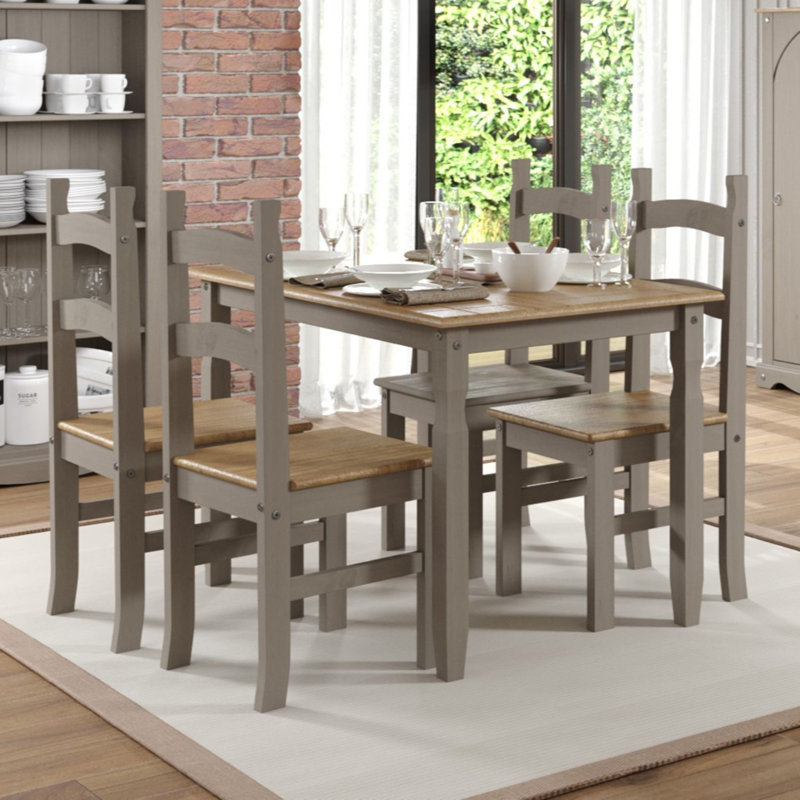 Whiffletree Solid Wood Slatted Back Dining Chair