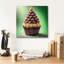 "Epic Graffiti" Christmas Tree Cupcake "par Rey Klimt, art mural sur toile