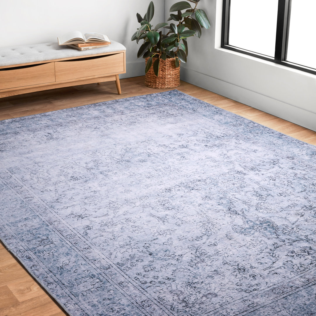 Dereck Oriental Slate Area Rug  Ophelia & Co. Rug 