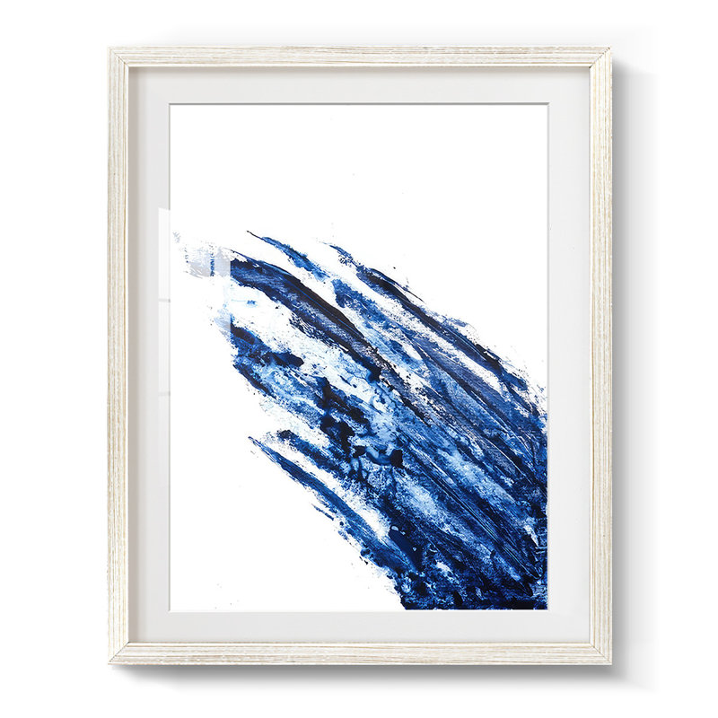 Indigo Arch II - impression encadrée, H 28,5 po x l 20,5 po, Blanc