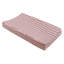 Maroon Stripe Quilted Muslin Changing Pad Cover