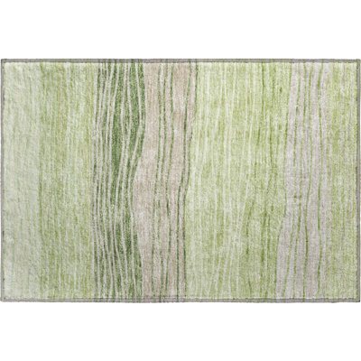 Premium Machine Washable Tweedy Aloe Rug