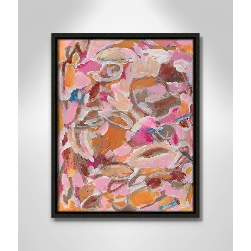 Romantic Vibes Print by Marisol Evora, 12.5'' W x 15.5'' H, Espresso Floater