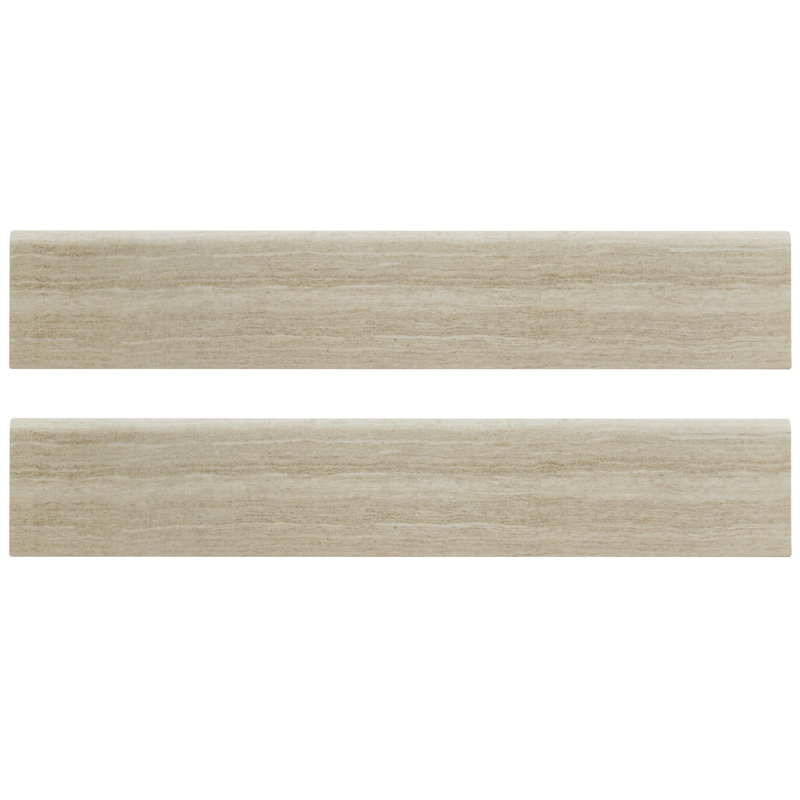 Zaretta 3 in. x 18 in. Matte Porcelain Bullnose Tile Trim, Shira
