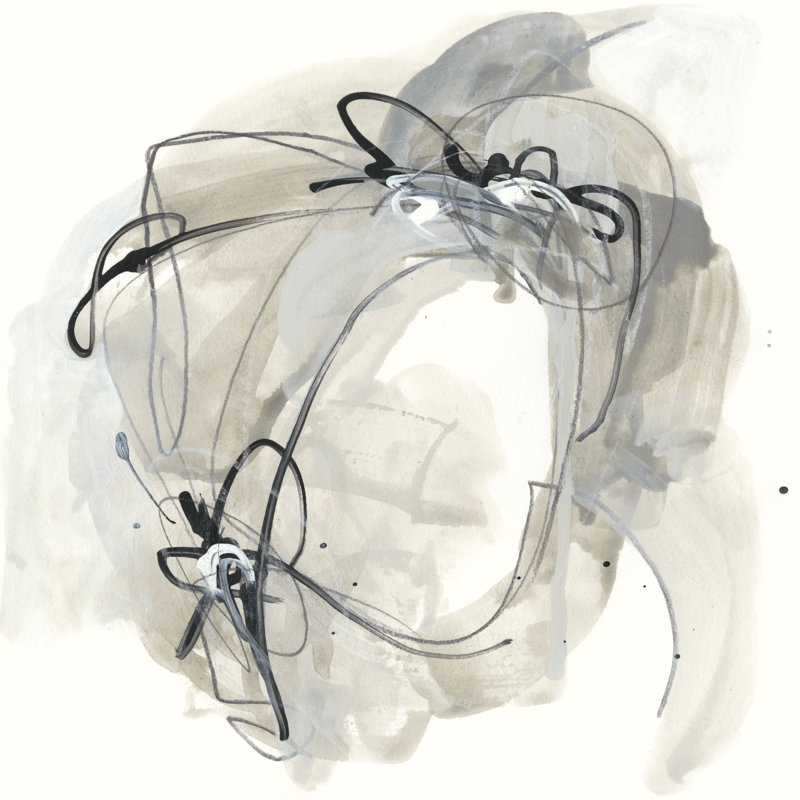 Monochrome Diaspora III by June Erica Vess - Wrapped Canvas Painting, 51cm H x 51cm W x 3.8cm D