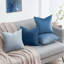 Ensemble de 4 coussins décoratifs en velours, couleurs contrastantes-117223417-114187993