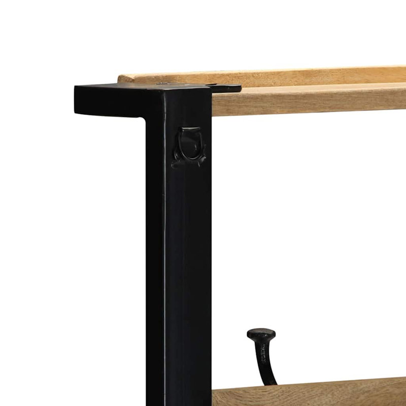 80cm Clothing Rack, Black/Brown