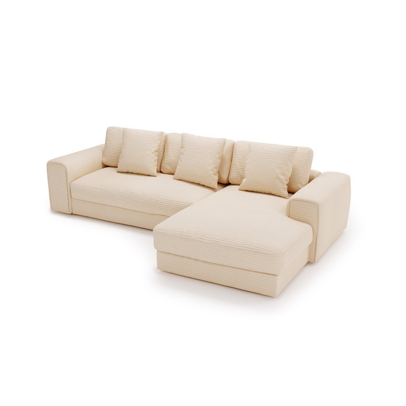 Tarren 3 Seater Corner Sofa , Beige