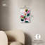 Art mural avec palmier rose, art expressif, prêt à accrocher, 10 x 15-571978103
