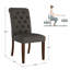 Chaise d'appoint rembourrée et capitonnée Ameriga-501825898-510417686