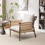 Chaise d'appoint rembourrée en bois massif Cofield-81823753