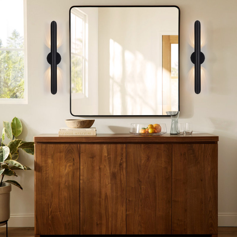 Éclairage pour meuble-lavabo à 2 lumières Coco, Noir mat