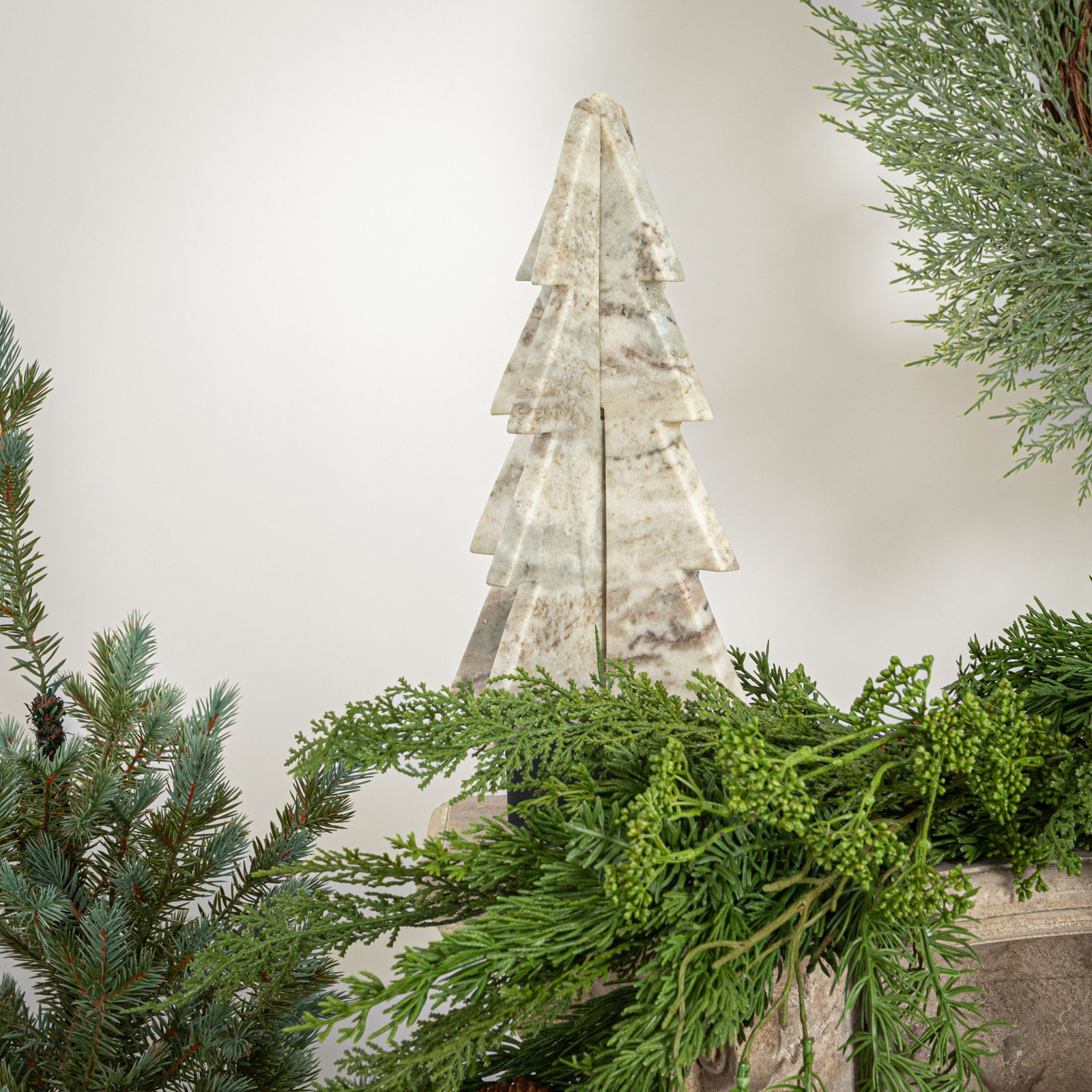 Christmas Plants & Flowers Tabletop Tree, Cream