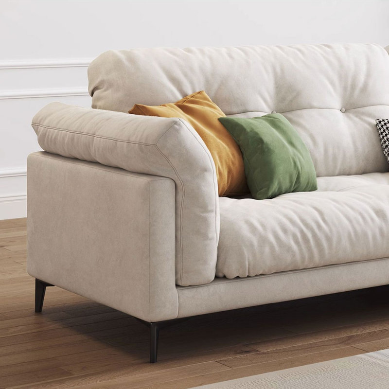 Coussin blanc modulaire 100% polyester, Blanc, H 35,43 po x l 109,45 po x P 37,01 po