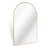 24x32 Inch Gold Metal Framed Arched Bathroom Wall Mirror
