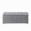 Ensemble de repose-pieds rectangulaire 1 pièce en velours court avec 2 repose-pieds (gris clair)-1423873814-1423873800