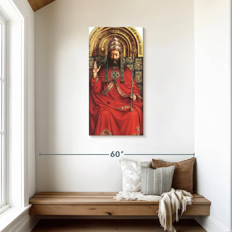 Le retable de Gand - Dieu tout-puissant, H 42 po x l 21 po