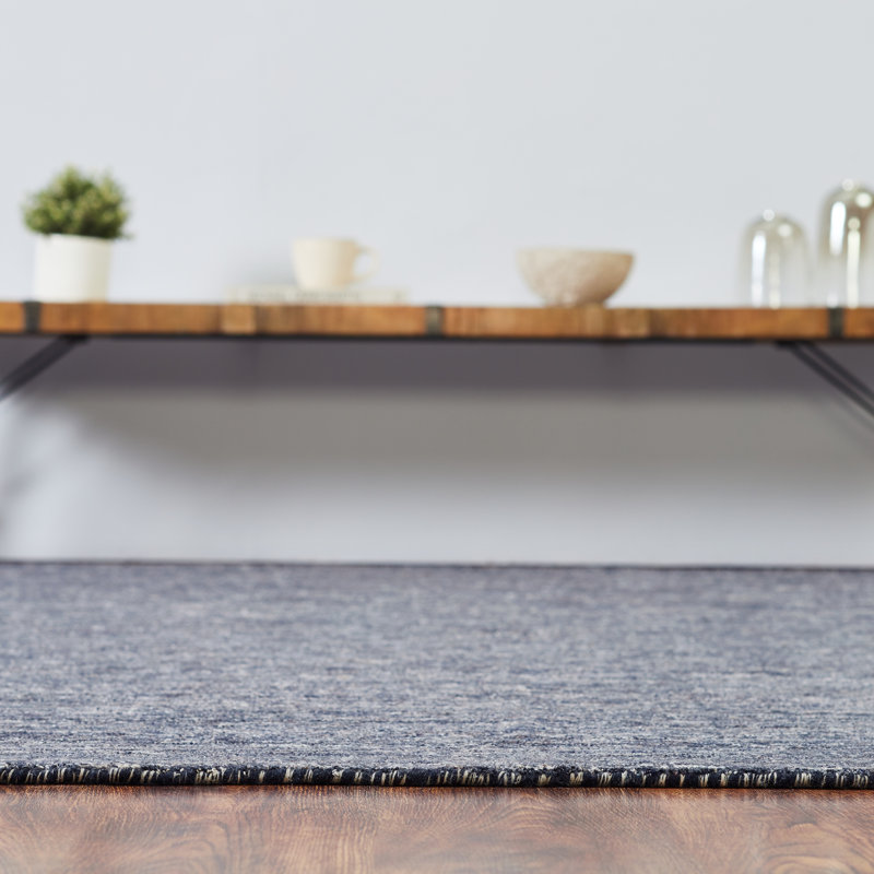 Langlais Hand Loomed Area Rug in Gray, Rectangle 9' x 12'