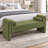 Bench for Bedroom End of Bed, 60.5- inch Upholstered Button Tufted Ottoman Bench with Rolled Arms, Button-Tufted Ottoman for Living Room, Entryway-25947989