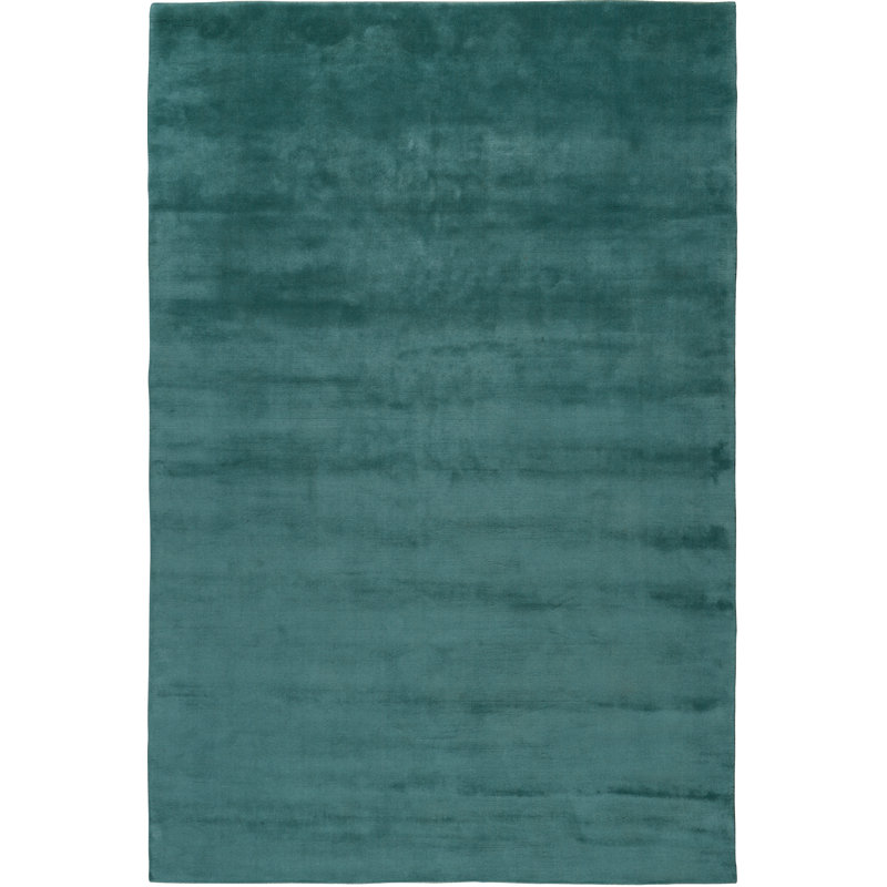 Farrow & Ball Plain Wool Leighton Teal Area Rug, Rectangle 10' x 14'