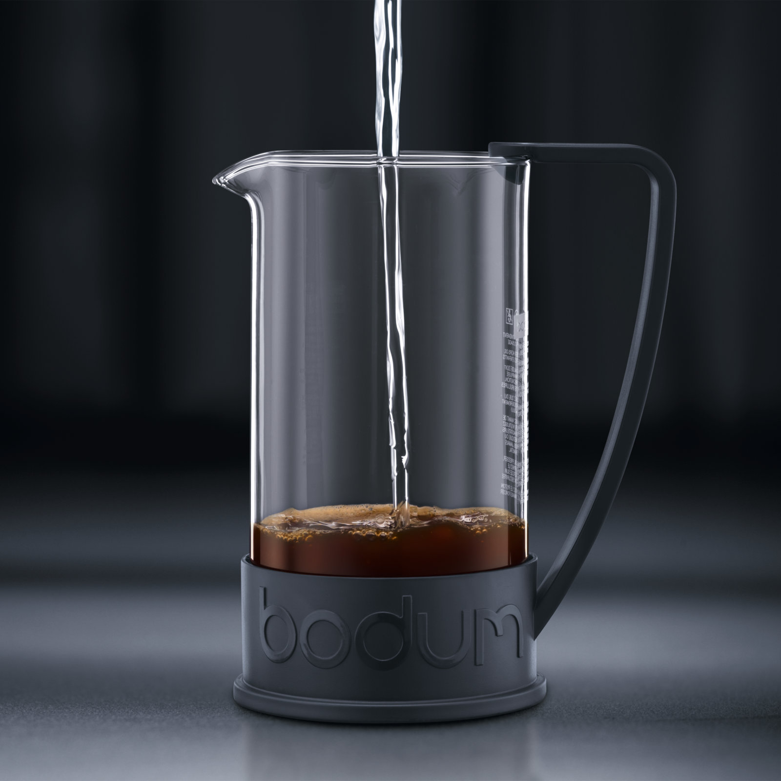 Bodum Brazil Stovetop French Press, 12 oz., Black
